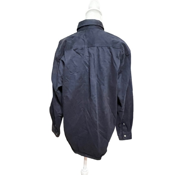 VTG Carhartt Rugged Outdoor Wear Shirt Button Up L/S Heavyweight Blue Mens Mediu - Picture 4 of 5